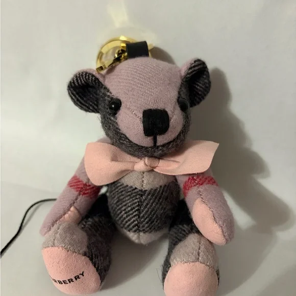 Burberry Plaid Bear Keychain - Picture 1 of 4